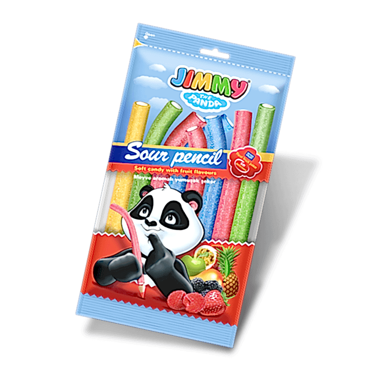 Jimmy Sour Pencil - Meyve Aromalı Yumuşak Şeker