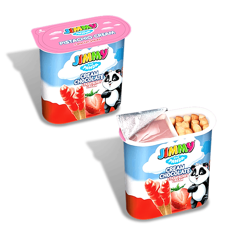 Jimmy Cream Chocolate - Çilek Kreması + Çubuk Kraker