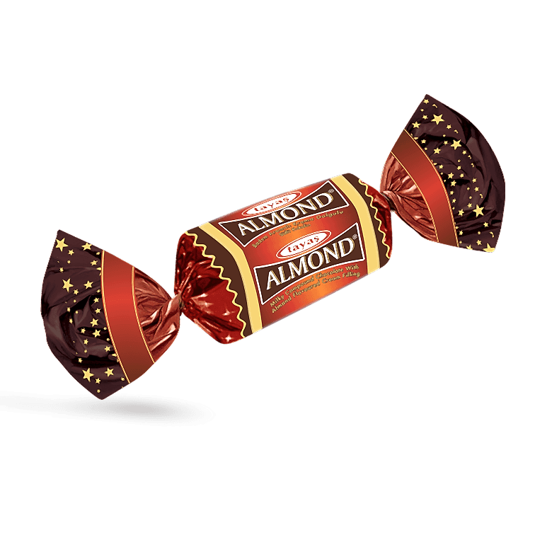 Almond - Badem Aromalı Krema Dolgulu Sütlü Kokolin
