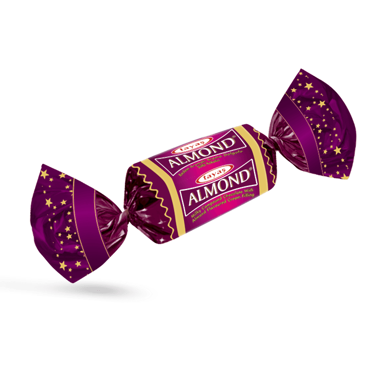Almond - Badem Aromalı Krema Dolgulu Sütlü Kokolin