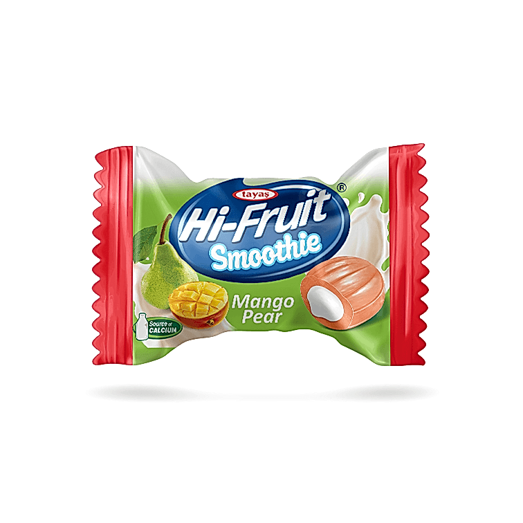 Hi-Fruit Smoothie - Hindistan Cevizi Dolgulu, Mango ve Armut Aromalı Sert Şeker
